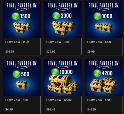 ff14 coins xbox 1300.